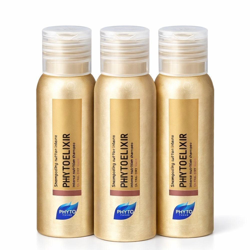 Phyto Phytoelixir Intense Nutrition Shampoo, Bundle 3. Travel Size. NEW!